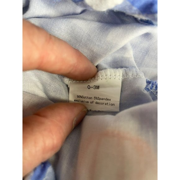 Antlers & Acorns Designs Blue and White Plaid Orange Pumpkin Snap Bottom Infant - Picture 6 of 9